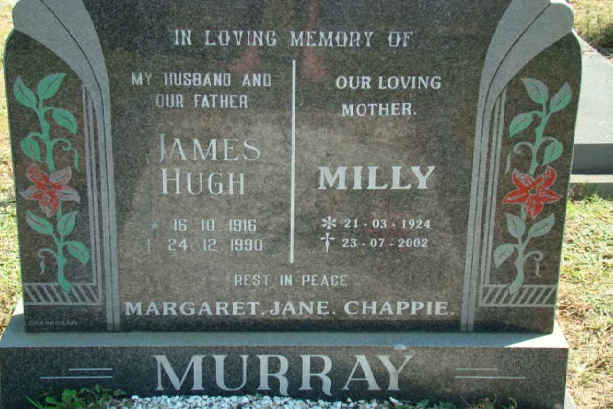 MURRAY James Hugh 1916-1990 &amp; Milly 1924-2002