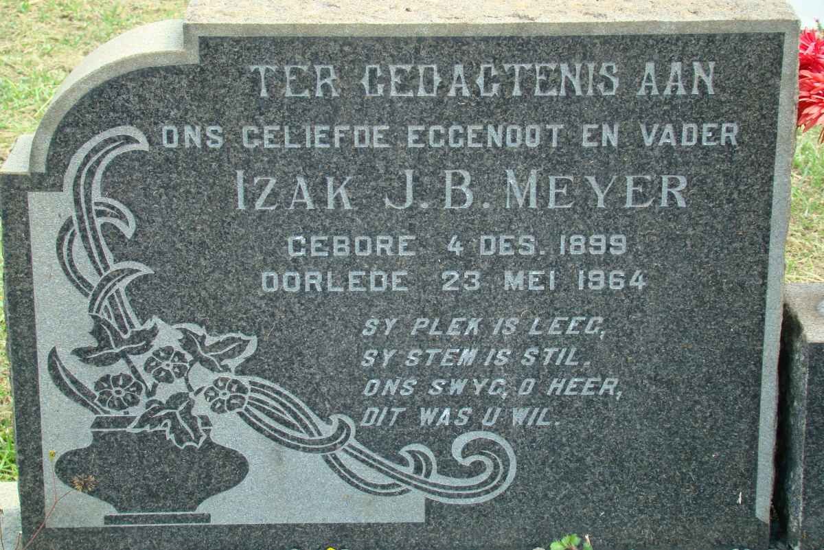 MEYER Izak J.B. 1899-1964