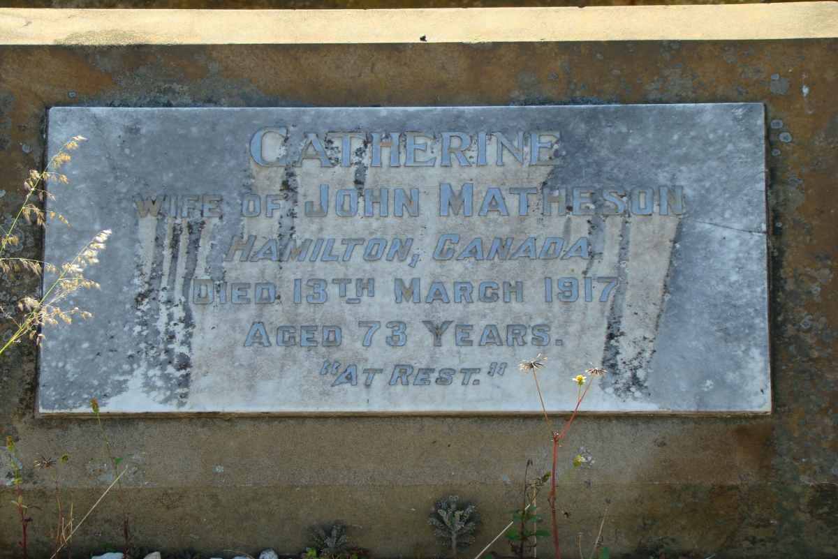 MATHESON Catherine -1917
