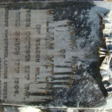 METCALF William 1861-1906