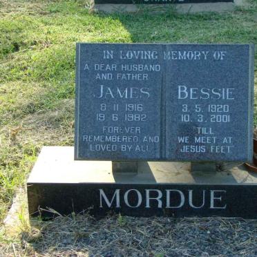 MORDUE James 1916-1982 &amp; Bessie 1920-2001