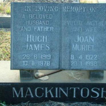 MACKINTOSH Hugh James 1919-1978 &amp; Joan Muriel 1922-1998