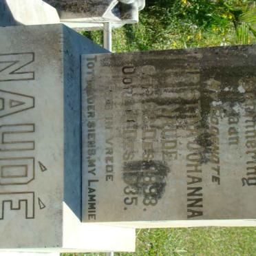 NAUDE Christina Johanna 1893-1935