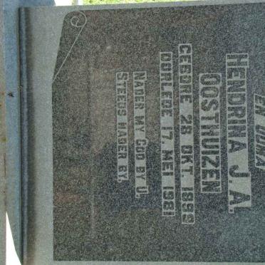 OOSTHUIZEN Hendrina J.A. 1899-1981