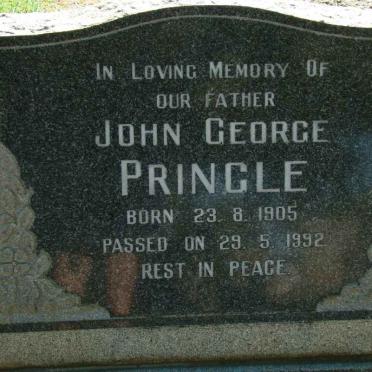 PRINGLE John George 1905-1992