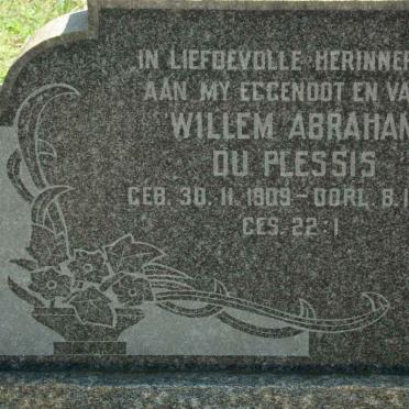 PLESSIS Willem Abraham, du 1909-1960