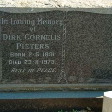 PIETERS Dirk Cornelis 1891-1973