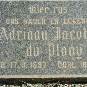 PLOOY Adriaan Jacobus, du 1897-1952