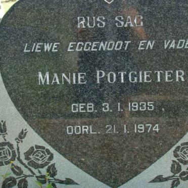 POTGIETER Manie 1935-1974