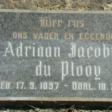 PLOOY Adriaan Jacobus, du 1897-1952