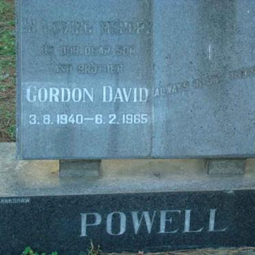 POWELL Gordon David 1940-1965