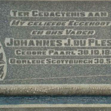 PLESSIS Johannes J., du 1866-1946