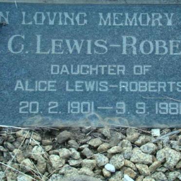 ROBERTS A.C., Lewis 1901-1981