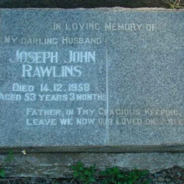 RAWLINS Joseph John -1958