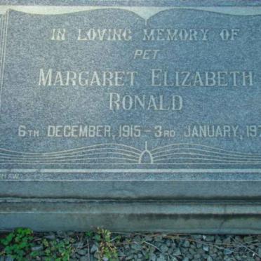 RONALD Margaret Elizabeth 1915-1978