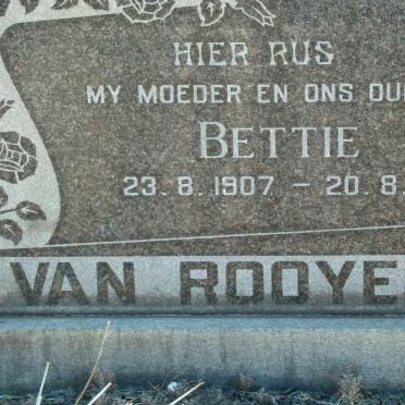 ROOYEN Bettie, van 1907-1981