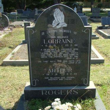 ROGERS Arthur 1916-1994 &amp; Lorraine 1921-1986