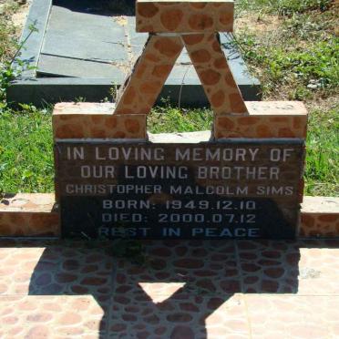 SIMS Christopher Malcolm 1949-2000