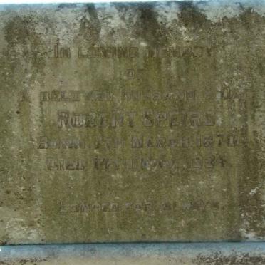 SPEIRS Robert 1870-1924