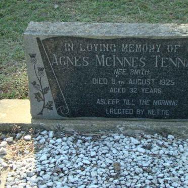 TENNANT Agnes McInnes nee SMITH -1925