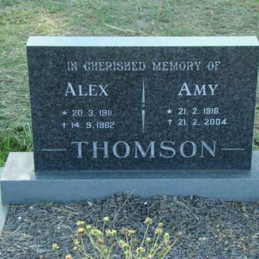 THOMSON Alex 1911-1982 &amp; Amy 1916-2004