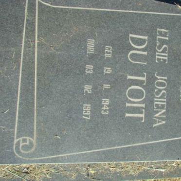TOIT Elsie Josiena, du 1943-1997