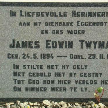 TWYMAN James Edwin 1894-1971