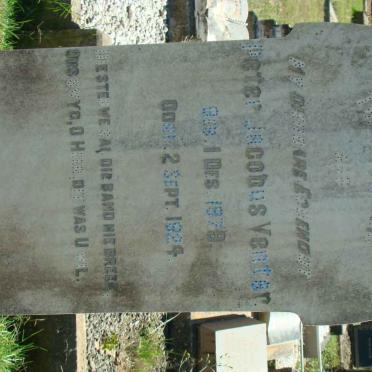 VENTER Peter Jacobus 1879-1924