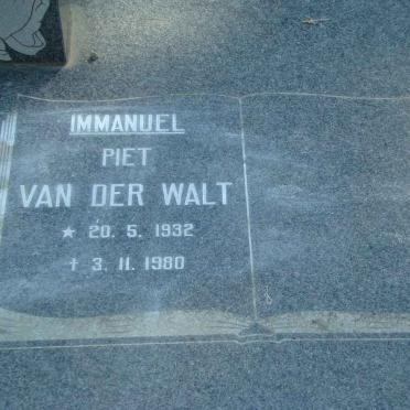 WALT Immanuel Piet 1932-1980