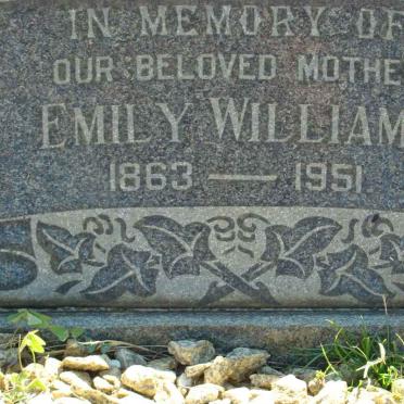 WILLIAMS Emily 1863-1951