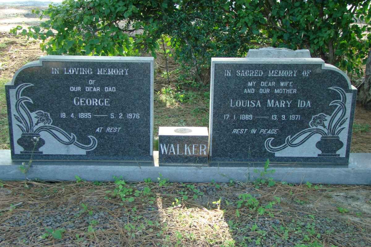 WALKER George 1885-1976 &amp; Louisa Mary Ida 1889-1971