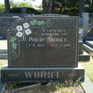 WORST Philip Andries 1924-1986