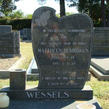 WESSELS Mattheus Hendrikus 1969-1989