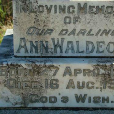 WALDECK Ann 1934-1934