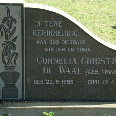 WAAL Cornelia Christina, de nee TWINE 1898-1981