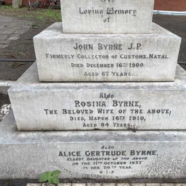BYRNE  John -1900 &amp; Rosina -1910 :: BYRNE Alice Gertrude -1937 _2