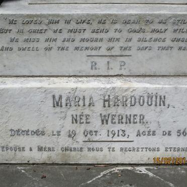 HARDOUIN Maria nee WERNER -1913