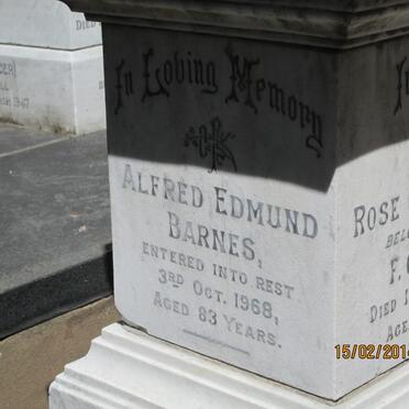 BARNES Alfred Edmund -1968