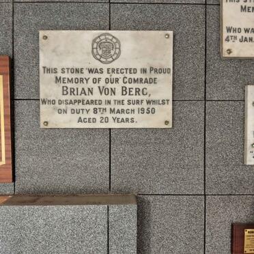 BERG Brian, von -1950