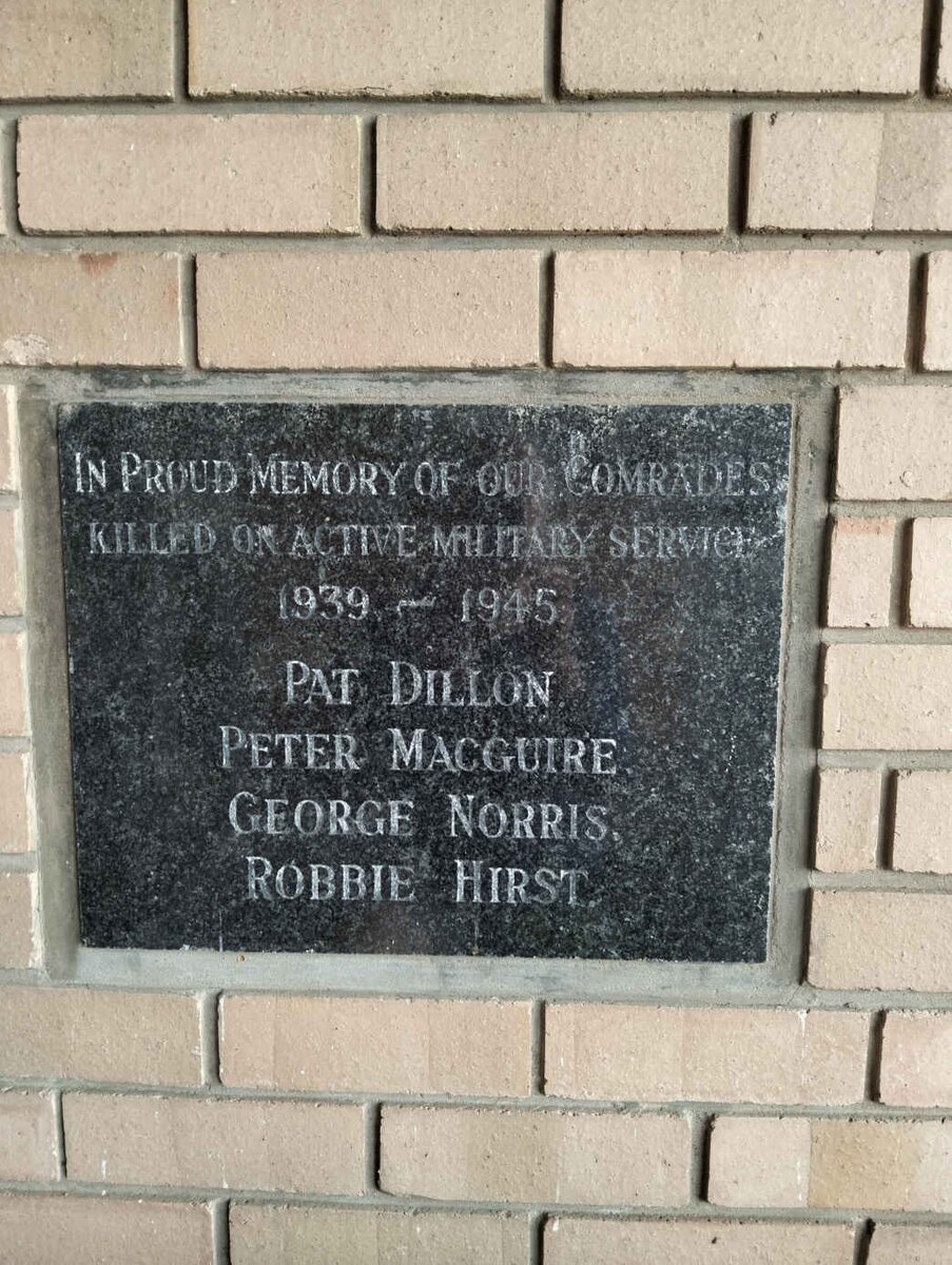 3. World War II plaque 1939-1945 - see names