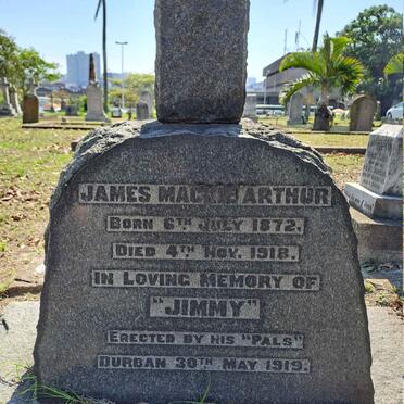 ARTHUR James Mackie 1872-1918