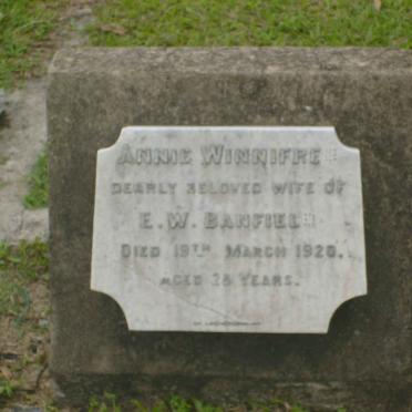 BANFIELD Annie Winnifred -1920