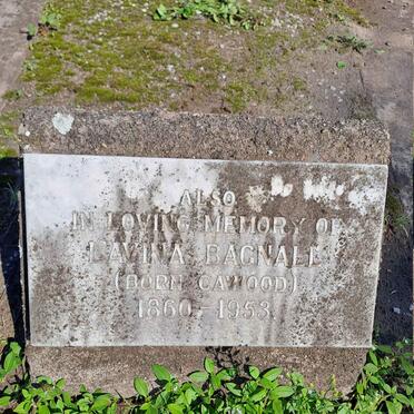 BAGNALL Lavina nee CAWOOD 1860-1953
