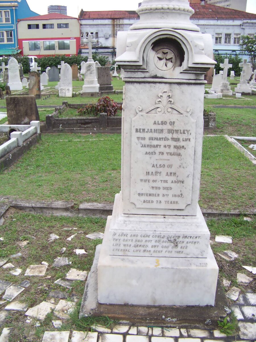 BOWLEY Benjamin -1886 &amp; Mary Ann -1887