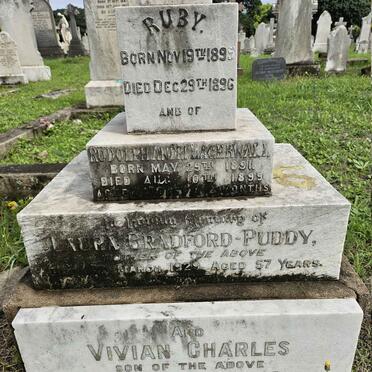 BRADFORD Laura, PUDDY- 1929 :: PUDDY Vivian Charles -1945 :: LAGERWALL Ruby 1895-1896 :: LAGERWALL Rudolph Andri 1891-1899 