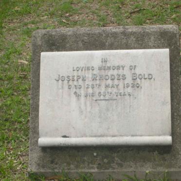 BOLD Joseph Rhodes -1920