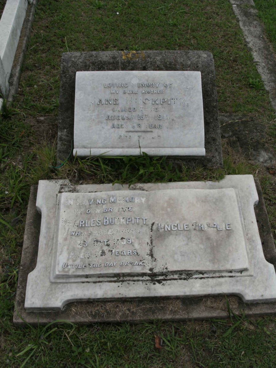 BUCKPITT Charles -1937 &amp; Jane -1915