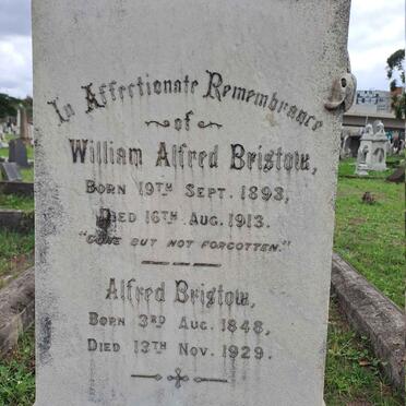 BRISTOW Alfred 1848-1929 :: BRISTOW William Alfred 1893-1913