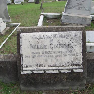 COUSINS Nellie nee GROENEWEGEN -1922