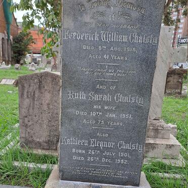 CHALSTY Frederick William -1918 & Ruth Sarah -1951 :: CHALSTY Kathleen Eleanor 1901-1952 :: CHALSTY Tony 1910-1980 & Blossom 1908-1981 _2